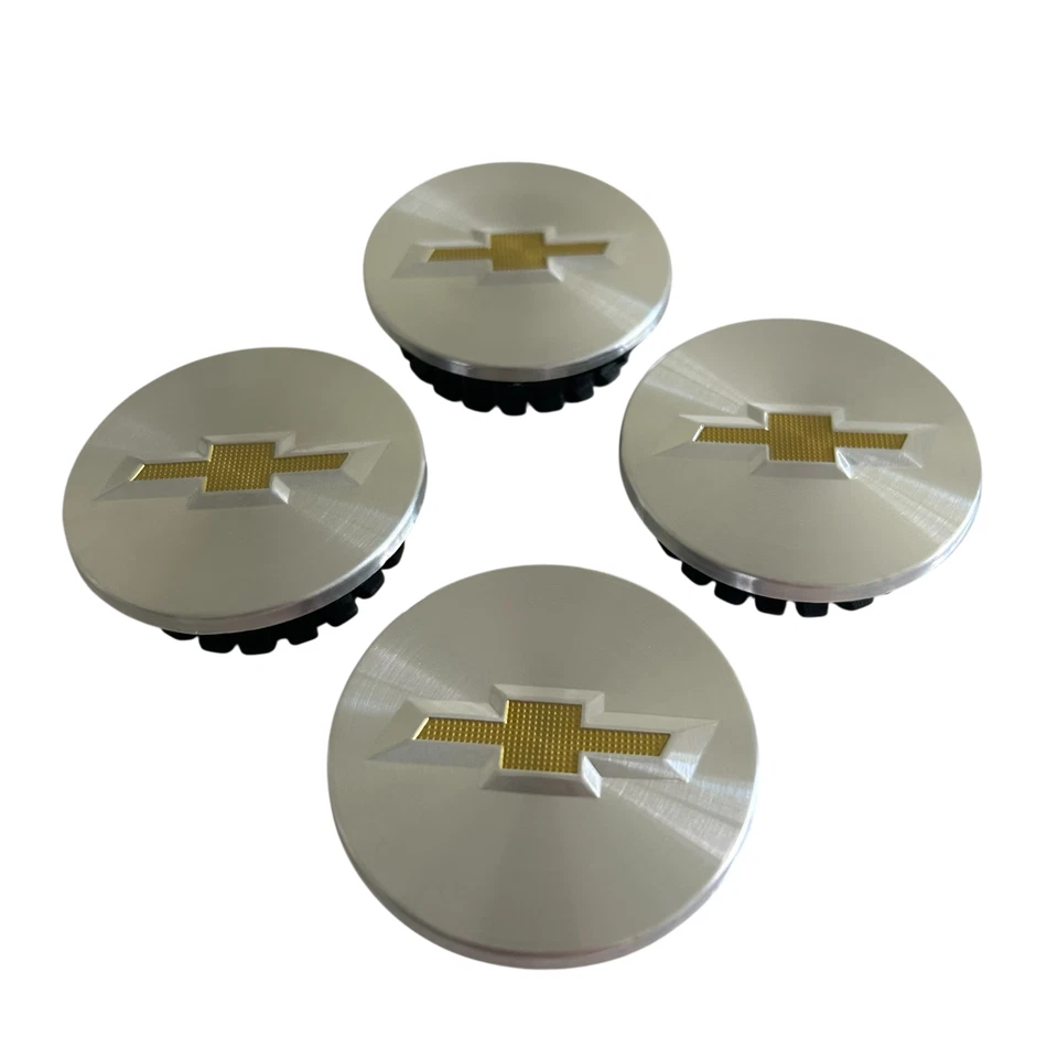 Chrome Wheel Center Caps 4pcs for Chevy Impala Cobalt Cruze Malibu Equinox - Image 2 of 4