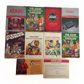 Atari 2600 Console 1 Joystick  9 Games Bundle *NOT TESTED!*