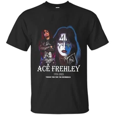 Ace Frehley 1951 - 2025 T-Shirt, Vintage Ace Frehley Signature For Fans Freeship
