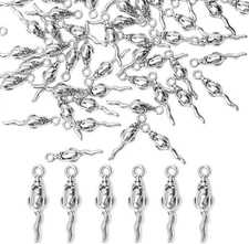 50pcs Mouse Charm Bracelet Charms - Silver Small Cute Tiny Rat Bead Jewelry... 