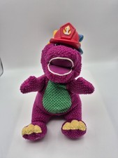 Barney The Purple Dinosaur Silly Hats Barney Plush Singing 2001 Tested Read