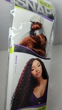 French Wave 24" 350 Hair Extension Kanubia Kanekalon Toyokalon Color 1B, S1B/BG