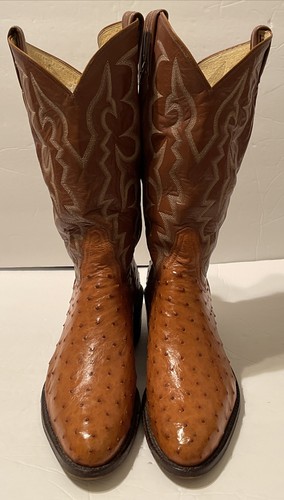 Usado en excelente estado!! Tony Lama De Colección Década de 1980 el rey  8134 Completo Pluma Avestruz botas de vaquero para hombre 11 D | eBay