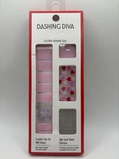 Dashing Diva Gloss Ultra Shine Gel Nail Strips ❣️ Pink Valentine’s Day GS332