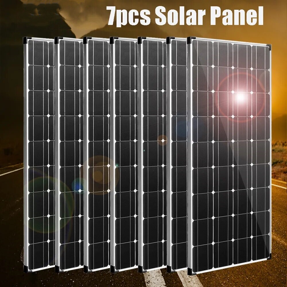 1.4KW 23% High-Efficiency 200W Solar Panel for RV Caravan Power
