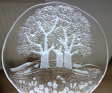 (1von5) 1x Teller Schalen Walther Glas Sommerland Bäume Ø 20 / H 2,7