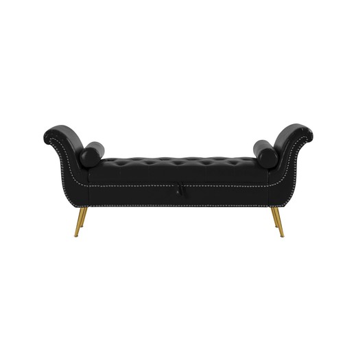 Aufbewahrung Osmanische Bank Schlafsofa Werkzeug Fußstütze mit Kissen für Schlafzimmer Wohnzimmer - Bild 5 von 19