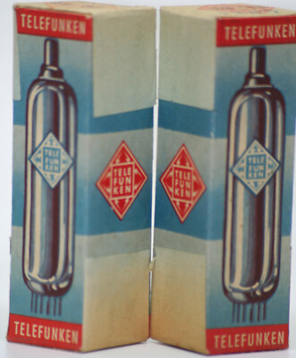 EL83 Telefunken tube NOS NIB OVP NEU <> 50s pair röhre VALVE