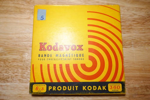 Bande Magnétique KODAK 6,25 Mm - 375 M, Référence SN 401D Bande Magnétique KODAK 6,25 Mm - 375 M, Référence SN 401D