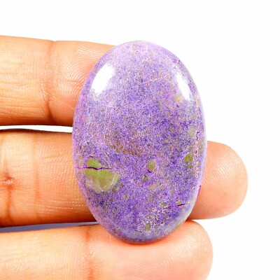 Elegant! Natural Purple Stichtite Cabochon Gemstone Oval Shape Loose 37Cts #9885