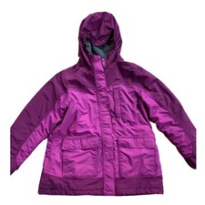 Girls Lands End Squall Jacket 3-in-1 Size XL 16 Purple Pink Magenta Fuschia