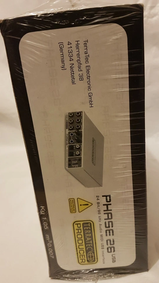 TERRATEC PRODUCER PHASE 26 24BIT/96 kHz AUDIO MIDI USB INTERFACE. Shink-wrapped. - Image 4 of 4