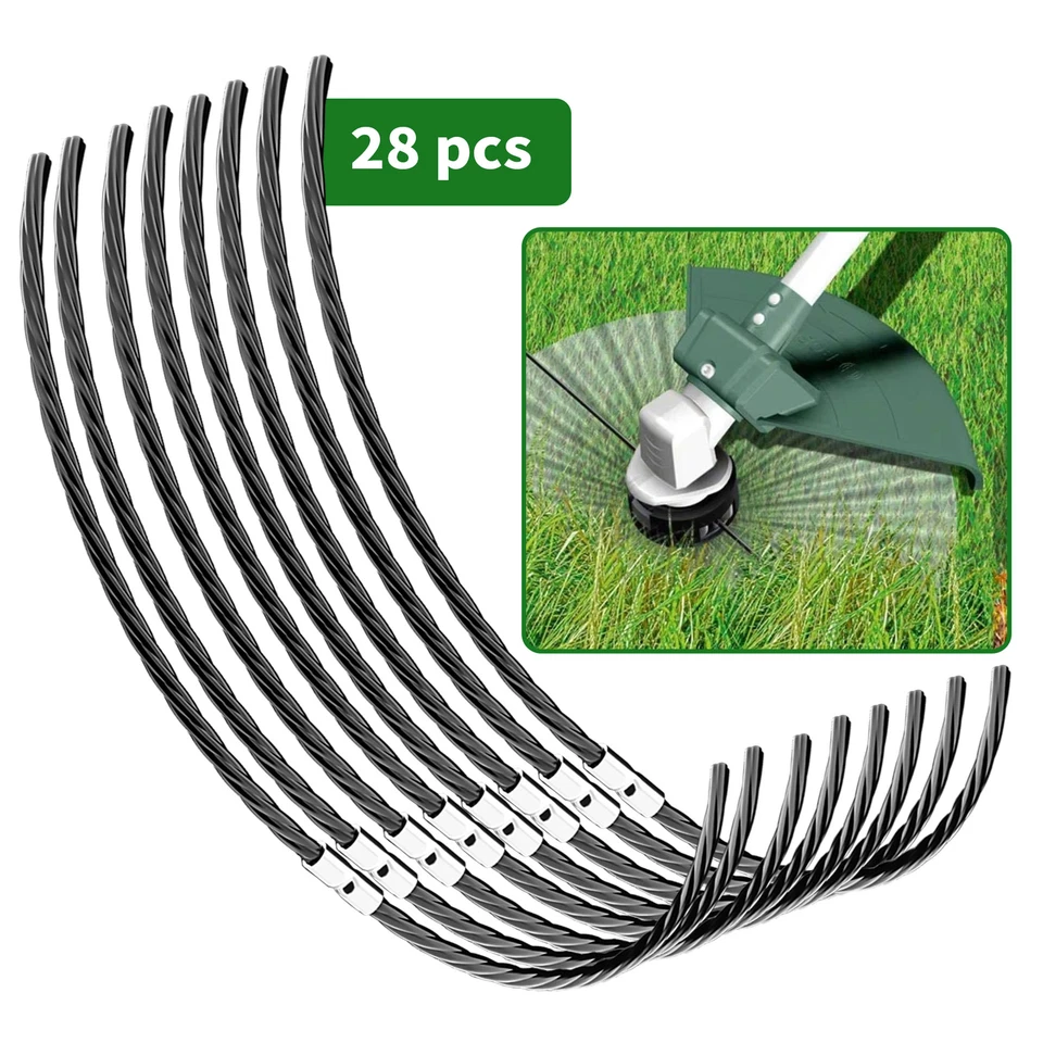 28x Ersatz Faden Trimmerfaden Für Bosch AFS 37/23 starkes Kabel LINES F016800431