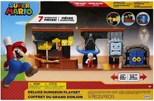 Nintendo Super Mario Deluxe Dragon Playset Includes 2.5” Fire Mario Figure