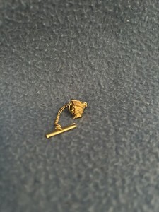 Vintage Revere Copper & Brass Gold Tie Pin with Gift Box-Pristine Condition
