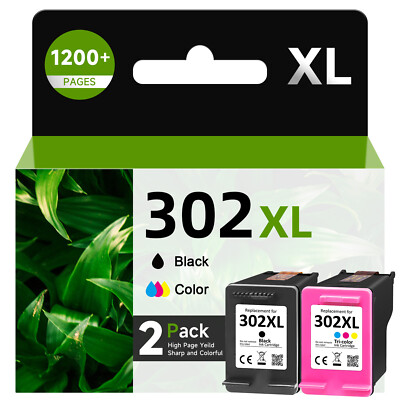 2x Druckerpatronen für HP 302 XXL OfficeJet 1110 3830 3831 3832 3833 3834 4650