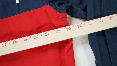 Rare VTG TOMMY HILFIGER Big Spell Out Color Block Flag Button Front Shirt 90s M - Picture 10 of 12