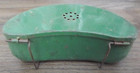 Vintage Green Tin Metal Bait Worm Holder Trout Fishing Nautical Man Cave Decor — photo 3