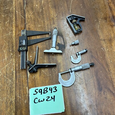 Vintage Starrett No 230 Outside Micrometer 0in - 1in Micrometer NSK Lot