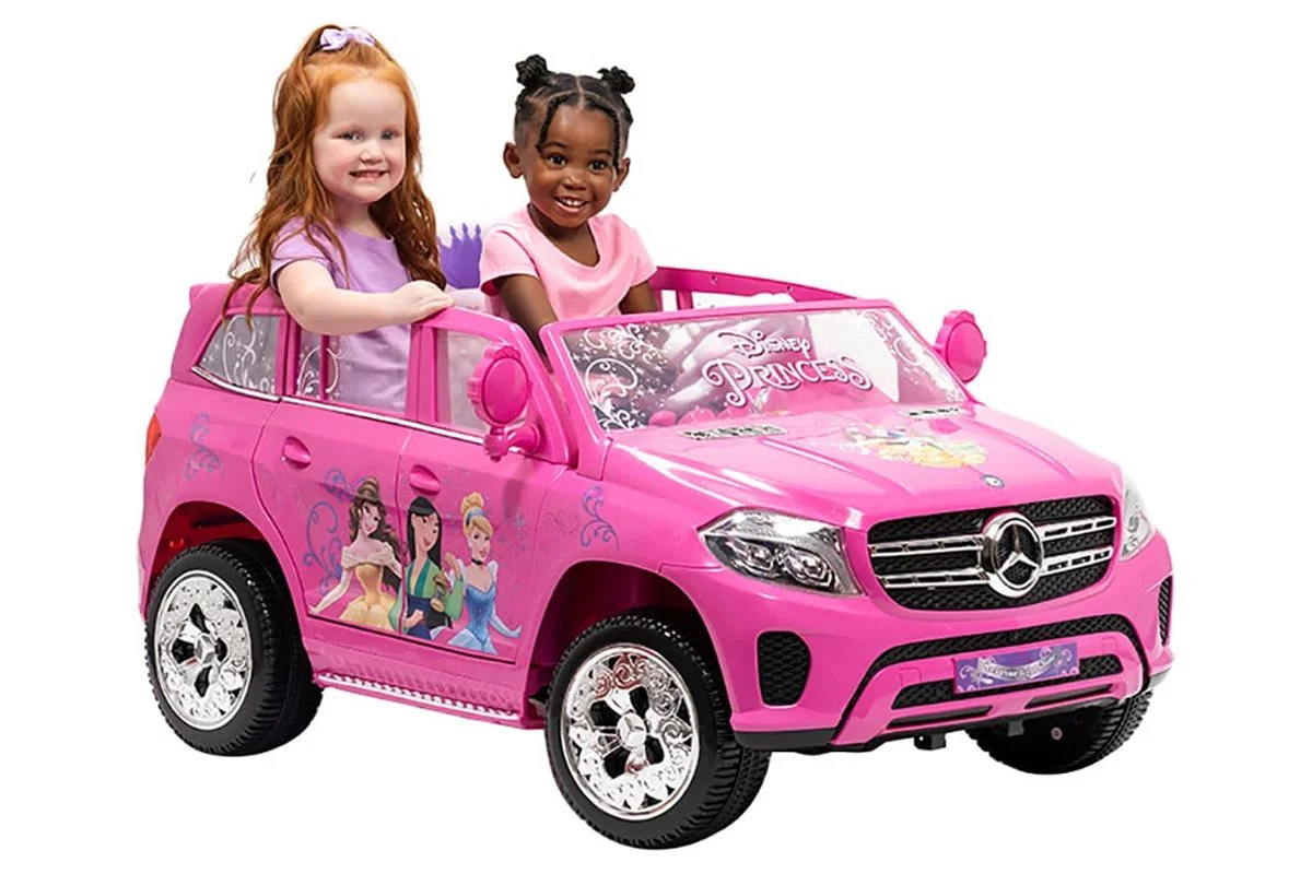 Battery Powered Disney Princess Push Ride On Toy Car 6V Premium