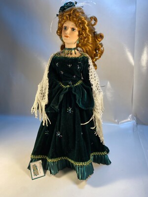 Collections Porcelain Doll Victorian Dress w/Shawl 18