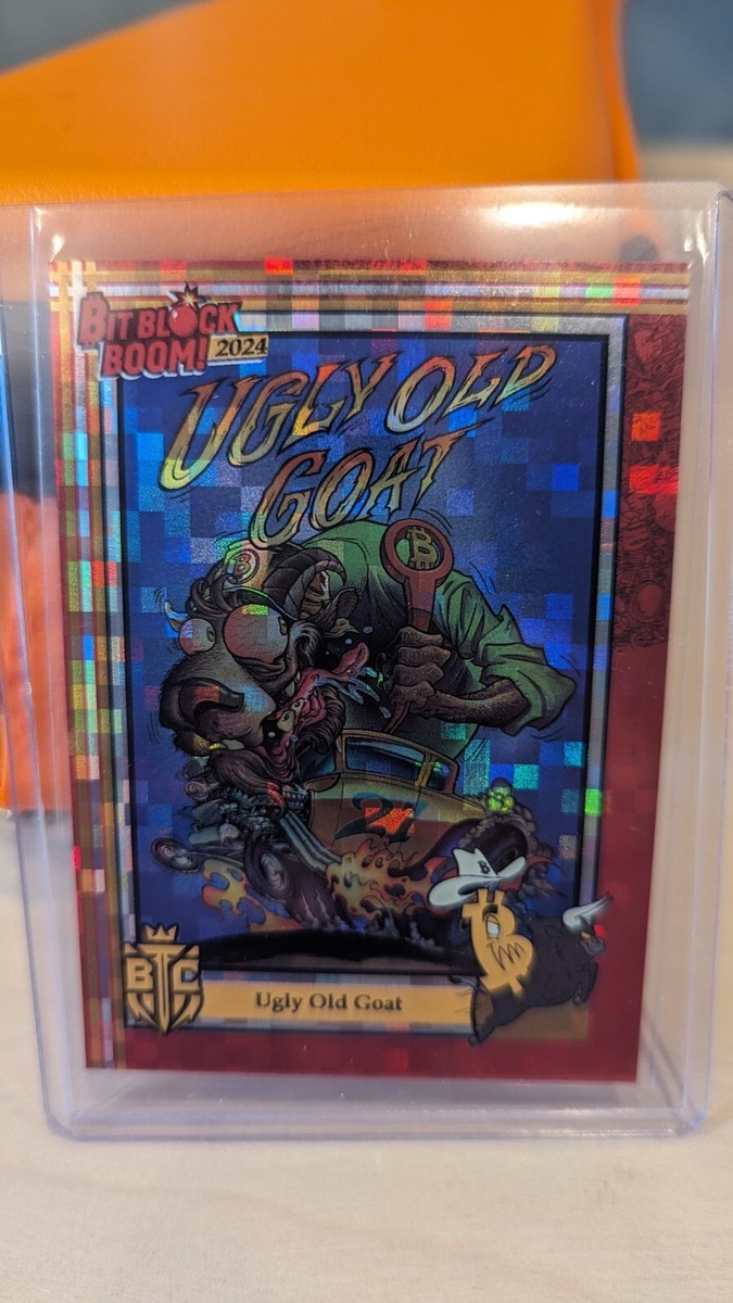 btc bitcoin trading cards - Bitblockboom 2024 - Ugly Old Goat 128/250 HOLO  | eBay