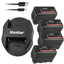 Kastar F780 Battery Oval Charger for Sony NP-F770 CN-126 CN-160 LED Video Light