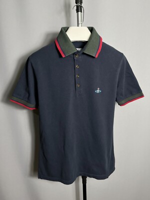 Vivienne Westwood Polo Shirt Navy Blue Sz XL | eBay