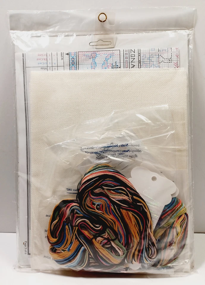 De colección 1996 Bucilla 41550 New World Discovery 16"x12" Kit Punto de Cruz Contado NUEVO Foto 4 de 4