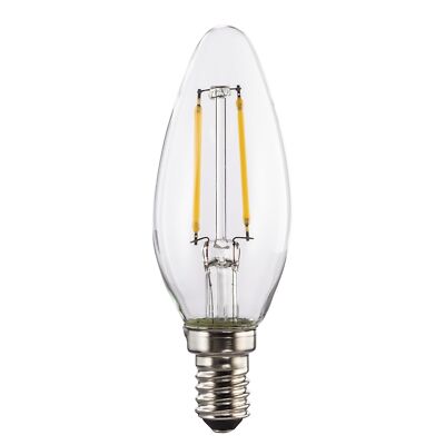 Xavax LED Leuchtmittel Lampe C35 2W E14 250lm 2700K 230V Warmweiß Kerzenlampe