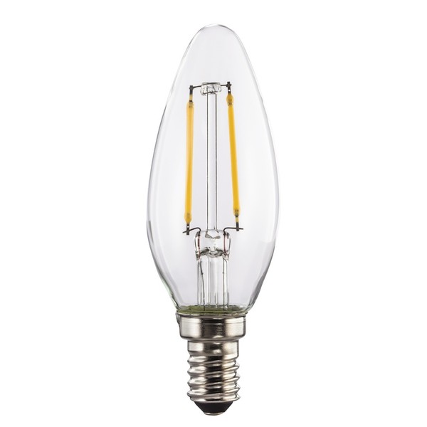 Xavax Led Leuchtmittel Lampe C35 2W E14 250Lm 2700K 230V Warmweiß Kerzenlampe-image