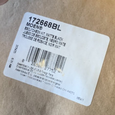 Moen 172668BL SINGLE HNDL SINGLE HOLE ESCUTCHEON BL
