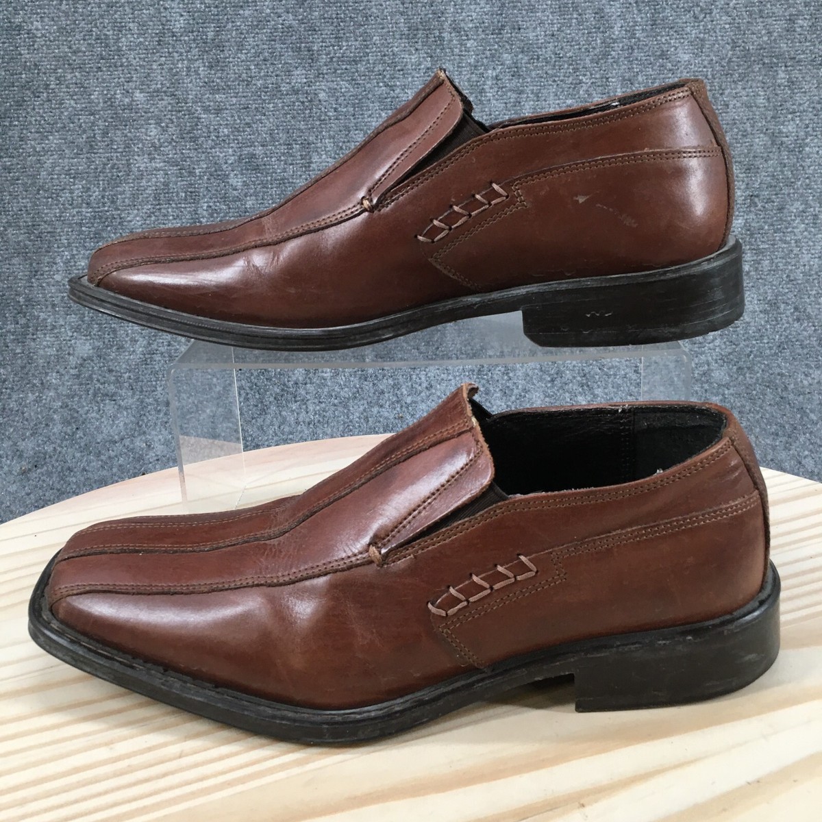 Alfani Shoes Mens 8.5 M Pablo Square Toe Loafers Comfort 