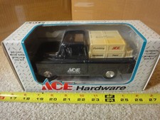 Ertl Ace Hardware store, 1955 Chevrolet Cameo pickup, model truck coin bank.