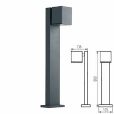 Image of Kanlux IP44 Outdoor Wall Surface Ground Bollard Walkway Garden GU10 LED Light 