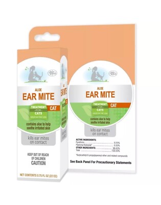  Four Paws Aloe Ear Relief Treatment For Cats, 3/4 Oz. 