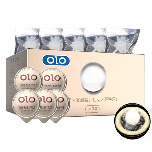 LOTE Condones Adultos Látex Sensibles Partículas Grandes Soft Ball Estimular Cuentas de Silicona - Imagen 12 de 15