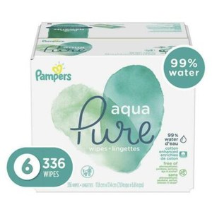 pampers aqua pure natural sensitive baby wipes
