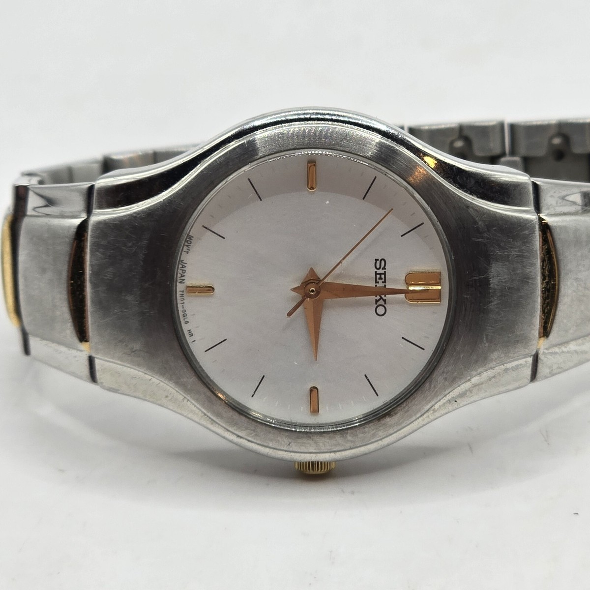 Seiko 7N01-0BY0 Two Tone Quartz Analog Ladies Watch - Needs  display picture 1
