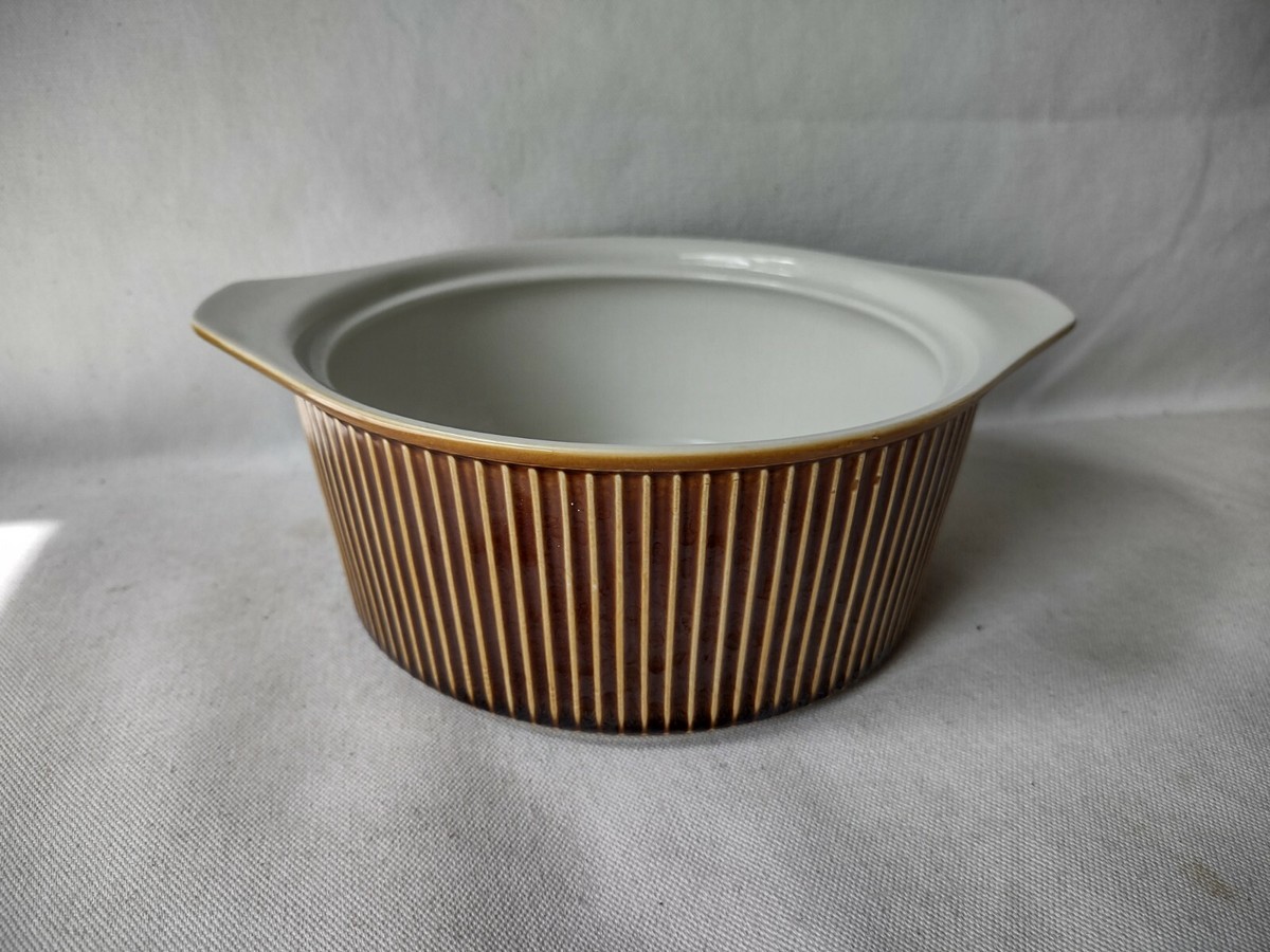 VILLEROY & BOCH #4 Brown Ribbed Casserole 1 Qt. Luxembourg EUC! | eBay
