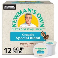 Newman's Own Organic Special Blend Coffee 72 Keurig K Cup Pods Quality Brew
