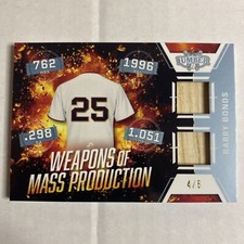 2022 Lumber Weapons Of Mass Production Barry Bonds Dual Bat 4/6 X1