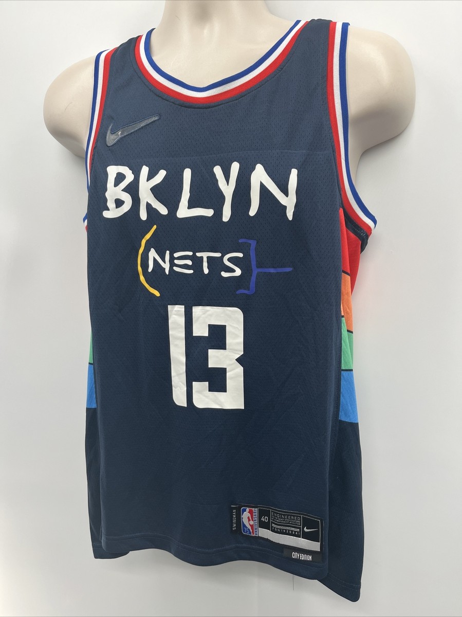 Nike NBA 75th Anniversary Basquiat James Harden #13 Brooklyn Nets