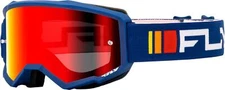 Youth Zone Goggle Navy/White W/ Red Mirror/Smoke Lens