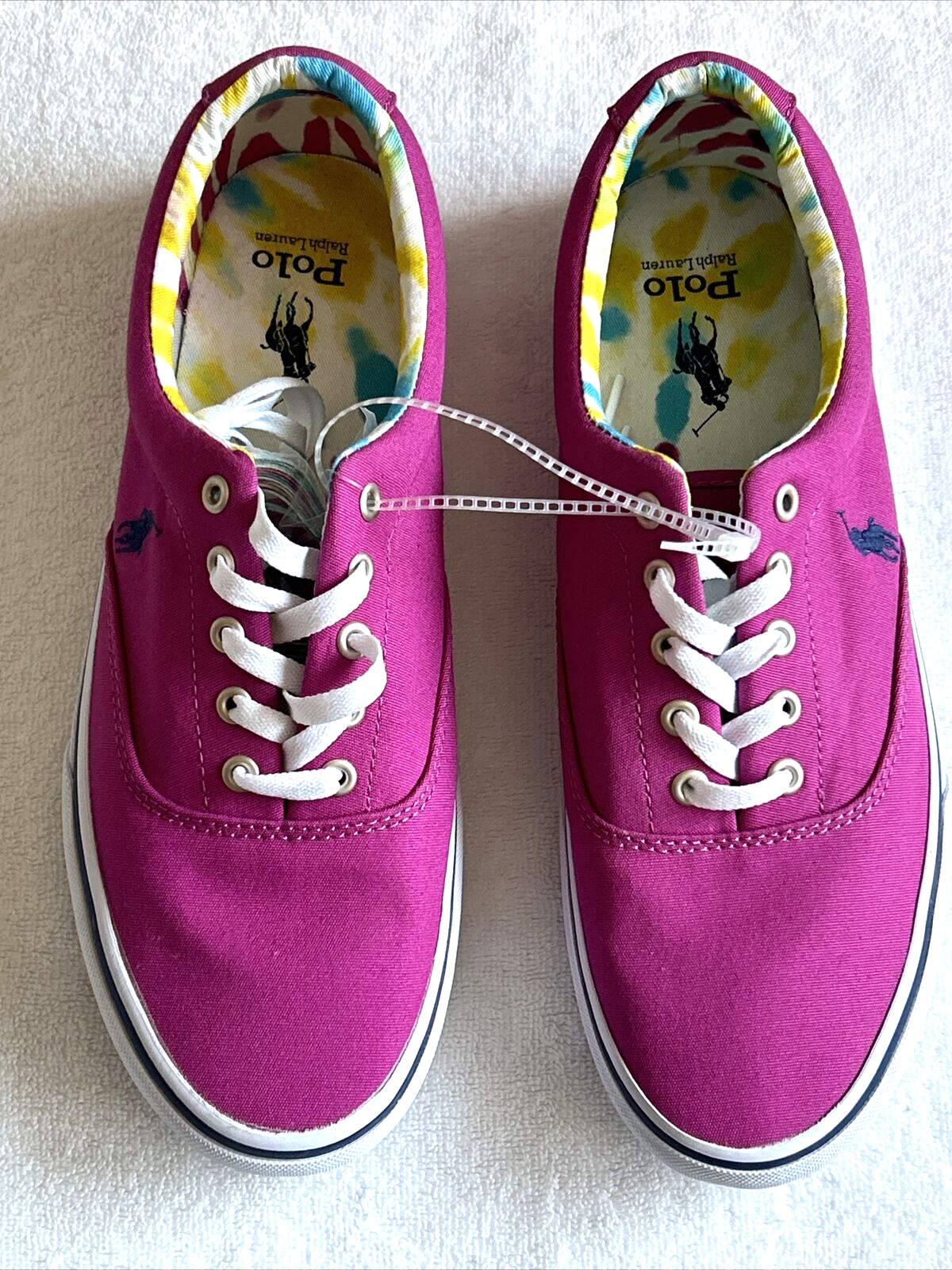 POLO RALPH LAUREN Uomo Keaton Pony Sneaker Rosa Vivace Navy Chiaro US 11 5