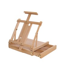 Masters Touch Art Easel Beechwood Standing Vertical Horizontal Storage Draw