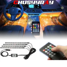 Multicolor Light Car Interior Accessories Atmosphere Lamp w/Remote Control