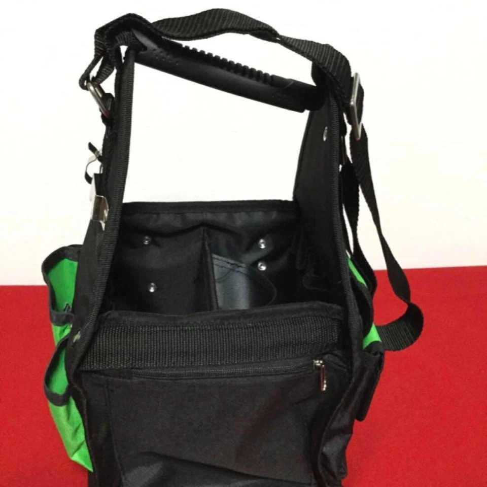 Snap-on TB1OMP3 compact tool bag with 12 exterior and 9 interior pockets Green - Image 2 of 4
