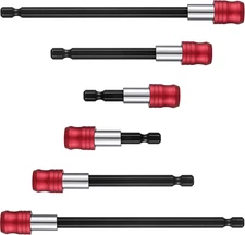 6 Pieces Drill Bit Extension Magnetic Screwdriver Bit Holder Impact Driver Set B