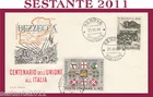ITALY FDC RODIA CENTENARY OF THE UNION TO ITALY BEZZECCA 1966 GENOA G50